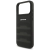 AMG Leather Debossed Lines Logo Case for iPhone 17 Pro Max - Black