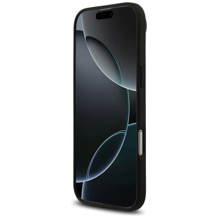 Mercedes Leder Large Laurel Leave MagSafe Hülle für iPhone Air - Schwarz