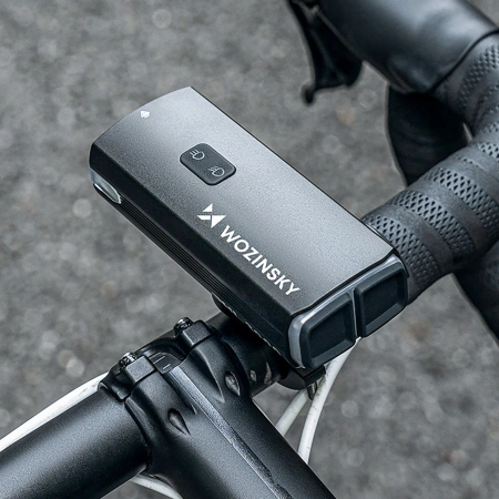 Wozinsky Fahrrad-Frontlicht + USB-C-Kabel (3000 lm) - Schwarz