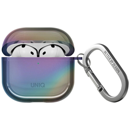 Etui UNIQ Iridescia do AirPods 4 Hang Case midnight quartz
