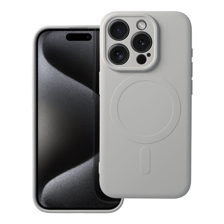 Futerał Silicone Mag Cover kompatybilny z MagSafe do IPHONE 15 PRO tytanowy