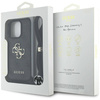 Original Case IPHONE 16 PRO MAX Guess 4G Big Logo Cord Stap Crossbody black