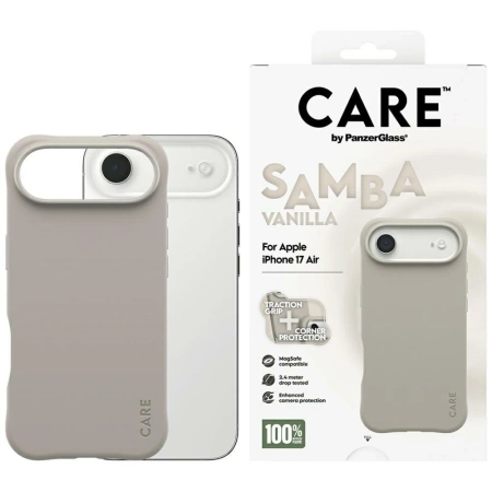 CARE by PanzerGlass Fashionable Samba MagSafe Case for iPhone Air - Gray