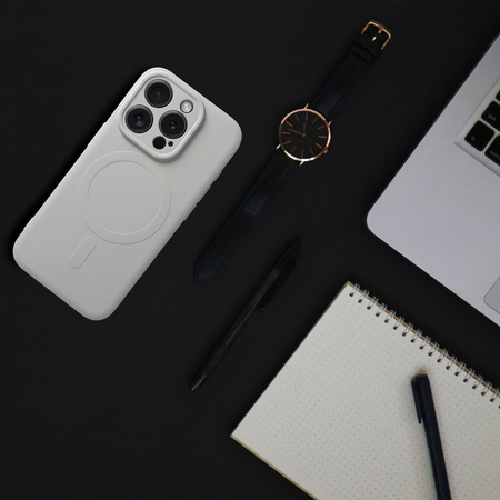 Futerał Silicone Mag Cover kompatybilny z MagSafe do IPHONE 15 PRO tytanowy