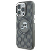 Karl Lagerfeld nakładka do iPhone 16 Pro 6,3&quot; KLHMP16LHMCKMHK czarna Hardcase IML Monogram Karl&Choupette Head MagSafe