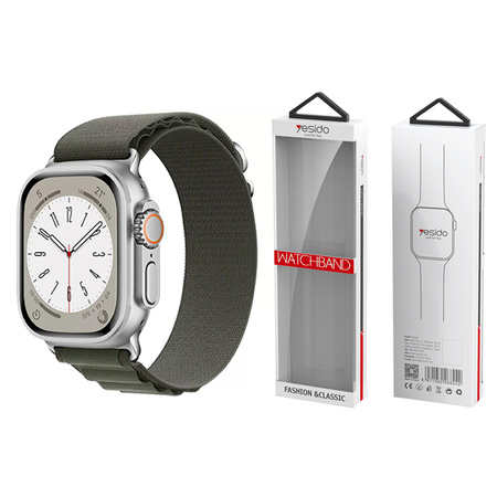 Yesido WB24 Pasek Sportowy Apple Watch Loop 38/40/41 KHAKI/CIEMNOZIELONY