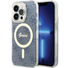 Oryginalne Etui GUESS hardcase IML 4G MagSafe GUHMP15LH4STB do Iphone 15 Pro niebieski