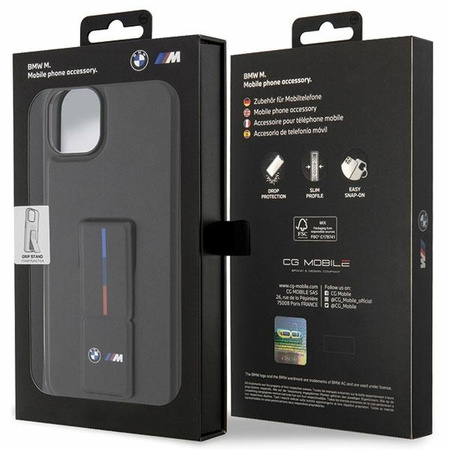 Hülle BMW BMHCP14M22GSLK iPhone 14 Plus 6,7" schwarz/schwarz Hardcase Grip Hot Stamp