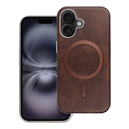 Futerał GENTLEMAN MAG COVER kompatybilny z MagSafe do IPHONE 15 brązowy