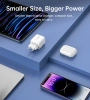 Choetech PD6052 USB-C USB-A PD 35W GaN Wandladegerät mit Display – Weiß