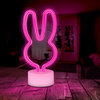 Neon na podstawce LED KRÓLICZEK różowy USB-C FSC-10 Forever Light