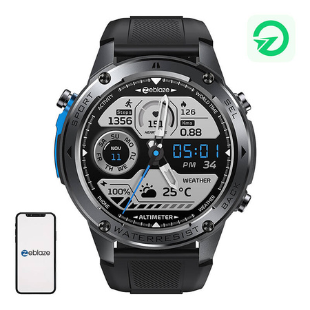 Smartwatch Zeblaze Stratos 2 Ultra (Czarny)