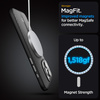 Etui Spigen Enzo Aramid Mag z MagSafe na iPhone 15 Pro Max - matowo-czarne