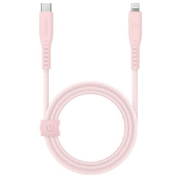 ENERGEA kabel Flow USB-C - LightningC94 MFI 1.5m różowy/pink 60W 3A PD Fast Charge