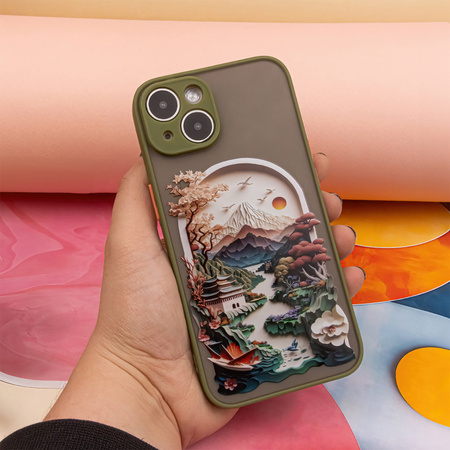 Nakładka Ultra Trendy do iPhone 14 6,1" Travel zielona