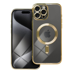 Futerał Electro Mag Cover kompatybilny z MagSafe do IPHONE 15 PRO MAX złoty