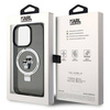 Karl Lagerfeld KLHMP15LHMRSKCK iPhone 15 Pro 6.1&quot; black/black hardcase Ring Stand Karl&amp;Choupette MagSafe