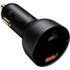 Baseus Superme szybka ładowarka samochodowa USB / USB Typ C 100W PPS Quick Charge Power Delivery czarny (CCZX-01)