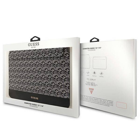 Torba LAPTOP 14" Guess Sleeve GCube Stripes (GUCS14HGCFSEK) czarne