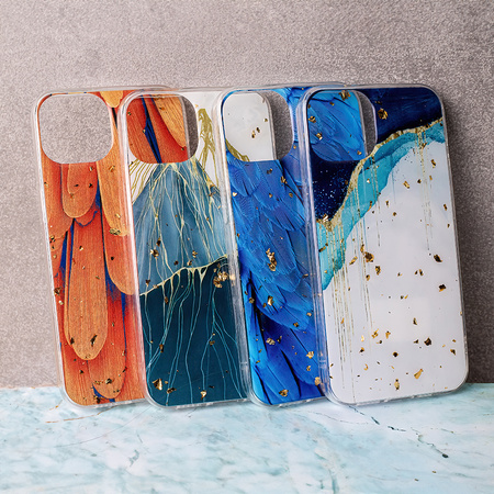 Nakładka Gold Glam do Xiaomi Redmi 14C 4G/ 14C 5G / Redmi A4 / POCO C75 pióra