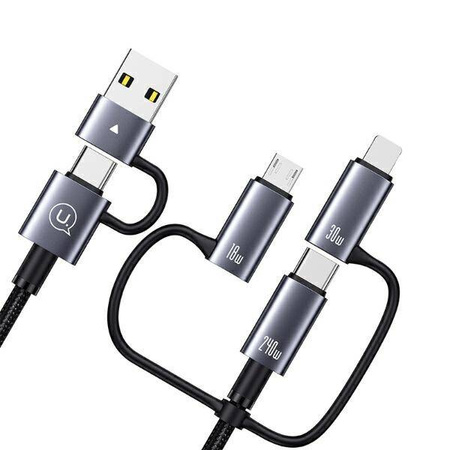 USAMS Cable 240W 6in1 Fast charging 2m Data Cable Aluminum Alloy Sufeng Series 2M (SJ738)