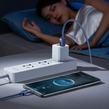 Joyroom kabel USB C – USB C 100W do szybkiego ładowania i transferu danych 1,2 m niebieski (S-CC100A4)