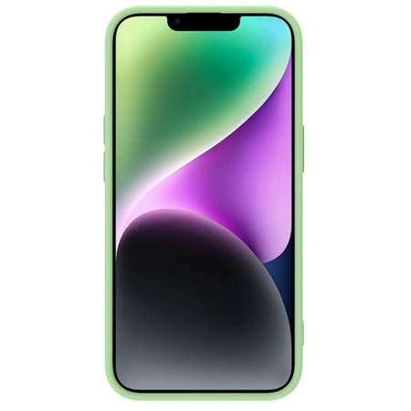 Nillkin CamShield Silky Silicone Case iPhone 14 Plus Hülle mit Kameraabdeckung grün