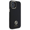 Original Case IPHONE 16 Guess Hardcase Silicone Logo Strass 4G (GUHCP16SM4DGPK) black