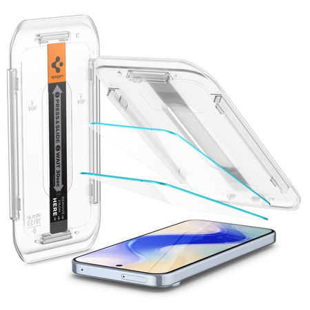 SZKŁO HARTOWANE SPIGEN GLAS.TR ”EZ FIT” 2-PACK GOOGLE PIXEL 9 / 9 PRO CLEAR