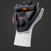 Rockbros Road Fahrradhandschuhe Größe: XL - Weiß/Schwarz