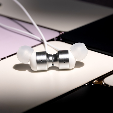 Forever słuchawki przewodowe EP-01 dokanałowe jack 3,5mm białe