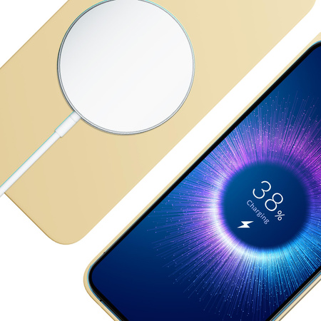 Apple iPhone 15 - 3mk Hardy MagSilicone Yellow