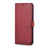 iCarer Haitang Leather Wallet Case for Samsung Galaxy S22+ (S22 Plus) genuine leather cover red (AKSM05RD)