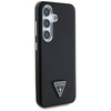 Original Case SAMSUNG GALAXY S25 Guess Grained Triangle Logo MagSafe black