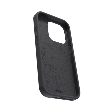 Nakładka Etteri Silicone Mag do iPhone 15 Pro 6,1" czarna