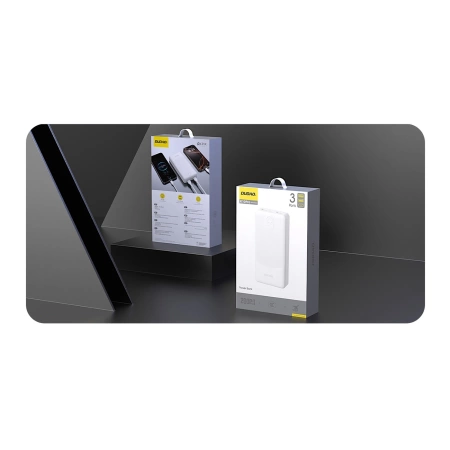 Powerbank Dudao K10Pro 2.4A 20000mAh 2 x USB-A - biały