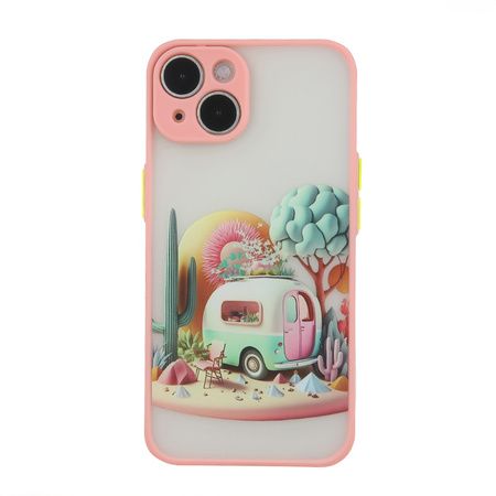 Nakładka Ultra Trendy do iPhone 14 Pro 6,1&quot; Travel różowa