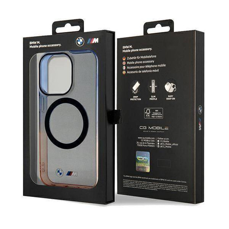 BMW Gradient Bumper MagSafe case for iPhone 15 Pro Max - gray