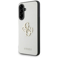 Guess Grained Big 4G Logo Small Classic Logo Hülle für Samsung Galaxy A56 - Beige