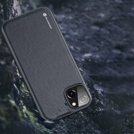 Dux Ducis Fino etui pokrowiec pokryty nylonowym materiałem iPhone 14 Plus czerwony
