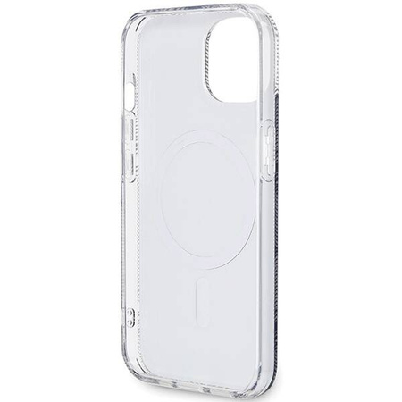 Oryginalne Etui GUESS Hardcase GUHMP15MHGCUSTGK do iPhone 15 Plus (Kompatybilny z Magsafe / IML GCUBE / czarny)