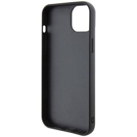 Ferrari FEHCP15MRDUK iPhone 15 Plus 6,7" schwarz/schwarzes Hardcase mit gestepptem Metalllogo