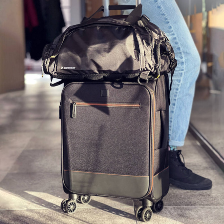 Wozinsky sports bag backpack hand luggage bag 40x20x25 cm for plane black (WSB-B01)