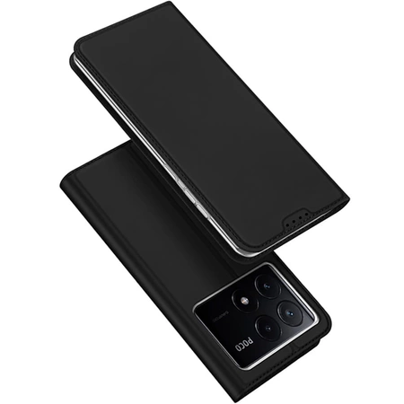 Etui Dux Ducis Skin Pro na Xiaomi Poco X6 Pro 5G / Redmi K70E z klapką i miejscem na kartę - czarne