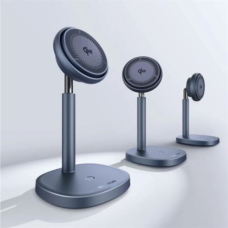 Baseus Orbit 2 Pro MagSafe Qi2 20W 2 in 1 Inductive Charger with Cooling - Gray