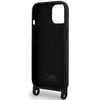 Karl Lagerfeld KLHCP15SSCBSCNK iPhone 15 6,1" Hardcase schwarz/schwarz Crossbody Silikon Choupette