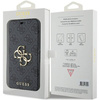 Original Case APPLE IPHONE 15 PRO Guess Book 4G Metal Gold Logo (GUBKP15L4GMGGR) gray
