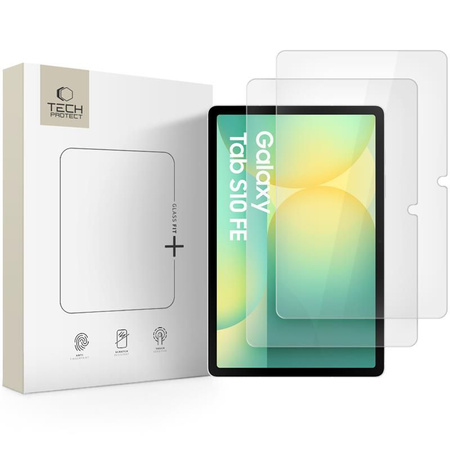 SZKŁO HARTOWANE TECH-PROTECT GLASS FIT+ 2-PACK GALAXY TAB S7 / S8 / S9 11.0 / S9 FE / S10 FE 10.9 CLEAR