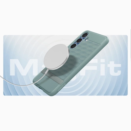 Etui Caseology Parallax Mag MagSafe na Samsung Galaxy S25+ - zielone