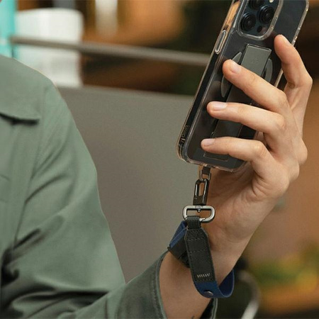 UNIQ Vista uniwersalna smycz do telefonu 2w1 granatowy/deep navy